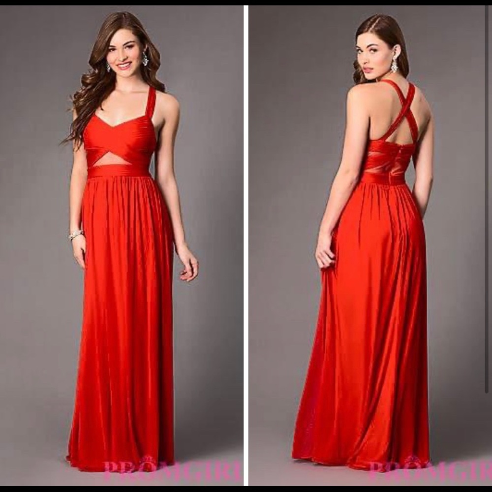 Betsy & Adam Formal Red Dress